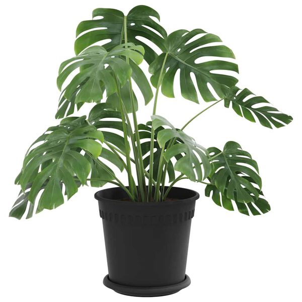 vidaXL Saksije za biljke 24 pcs Crna &Oslash; 19 x 16 cm Plastika