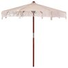 vidaXL Makrame suncobransko 252.5 x 252.5 x 260 cm Pamuk i teak drvo