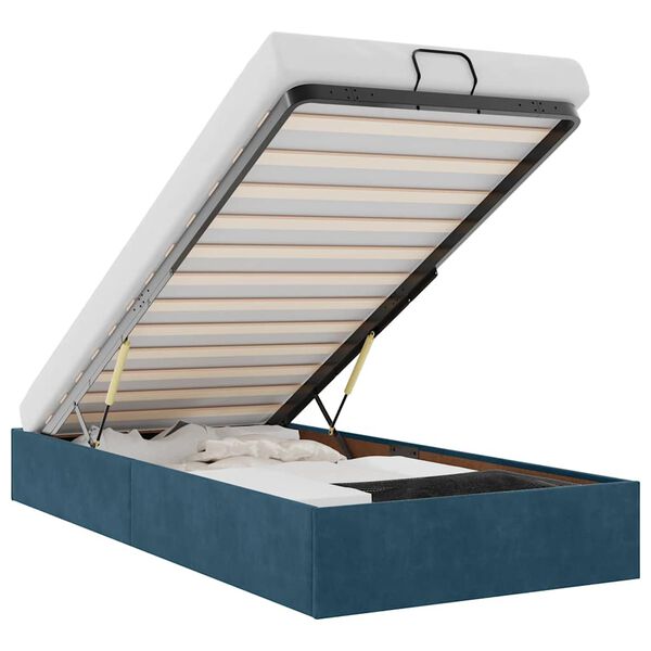 vidaXL Okvir za krevet bez madraca tamnoplavi 90x190 cm bar&scaron;unasti