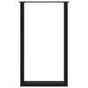 vidaXL Noge za barski stol U-oblika 2 kom Crne 60 x (100-101) cm Čelik
