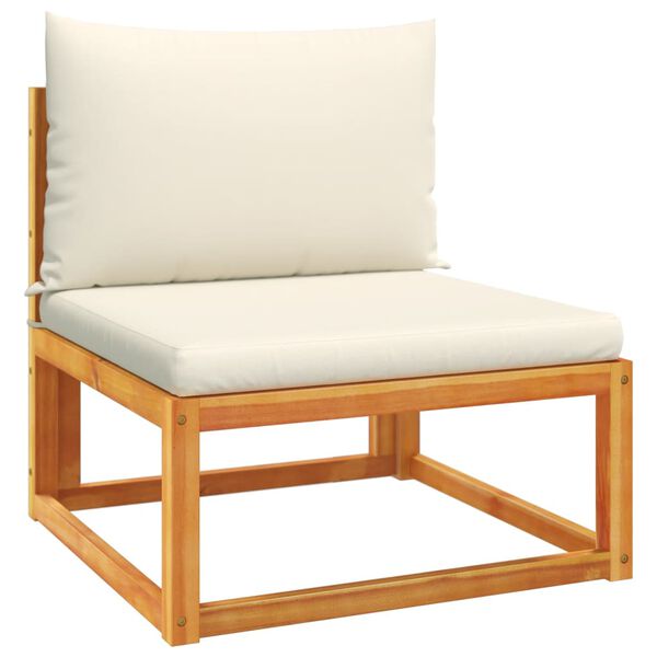 vidaXL Vrtni set od 3 dijela s jastucima, akacija i uže