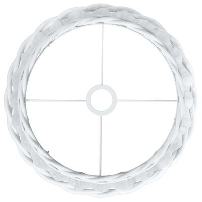 vidaXL Sjenilo za stropnu svjetiljku bijelo Ø40x26 cm od pruća