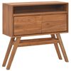 vidaXL Konzolni stol 80 x 30 x 80 cm od masivne tikovine
