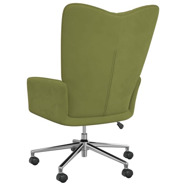 vidaXL Stolica za opu&scaron;tanje svjetlozelena bar&scaron;unasta