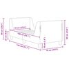 vidaXL Okvir kreveta za malu djecu s naslonom Tamno siva 70 x 140 cm