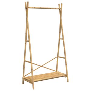 vidaXL Stalak za odjeću s policom 102 x 50 x 190 cm od bambusa