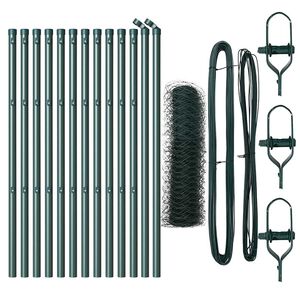 vidaXL Stup za ogradu Zelena