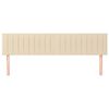 vidaXL Uzglavlja krem 160x5x78/88 cm od tkanine