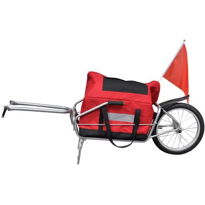 Prikolica za bicikl s jednim kotačem i torbom za pohranu