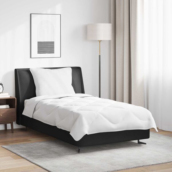 vidaXL Ljetni pokrivač s jastukom 2 pcs Bijelo Mikrovlakna