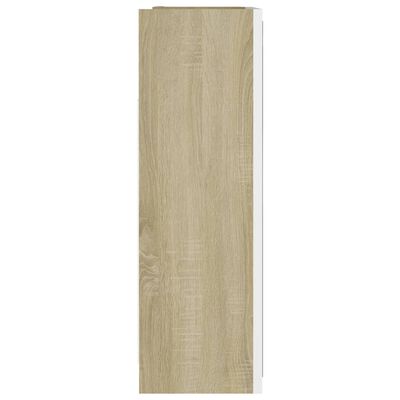 vidaXL Kupaonski ormarić bijeli i boja hrasta 62,5x20,5x64 cm drveni