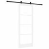vidaXL Klizna vrata ORKDAL Bijela i crna 83 x 211 cm