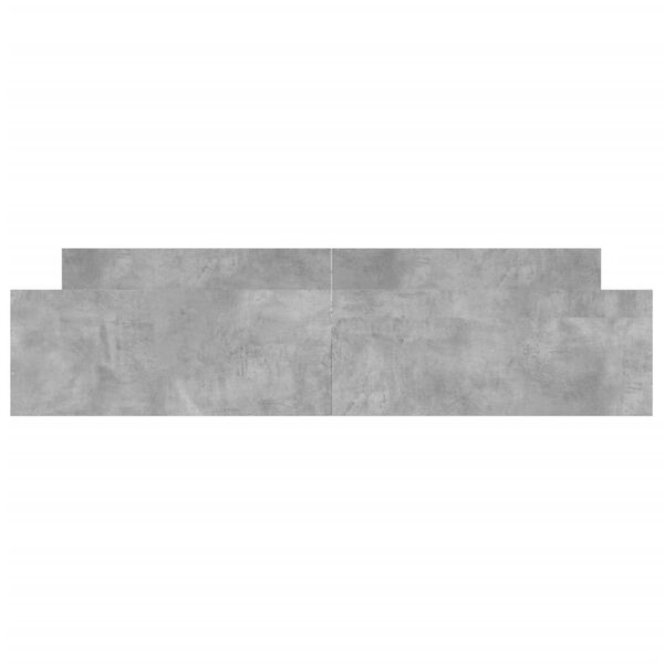 vidaXL Okvir kreveta s uzglavljem i podnožjem boja betona 180 x 200 cm