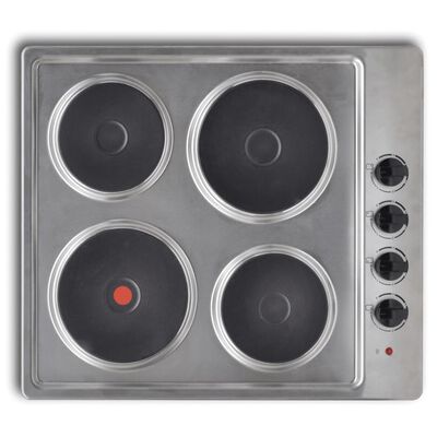 Električna ugradbena ploča za kuhanje 4 plamenike nehrđajućeg čelika