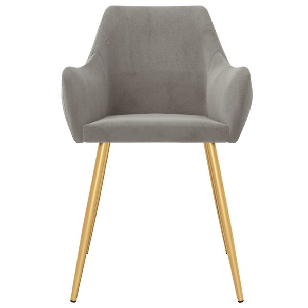 vidaXL Blagovaonske stolice 6 kom svjetlosive bar&scaron;unaste