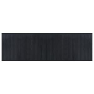 vidaXL Pravokutni tepih crni 60x200 cm bambus
