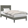 vidaXL Krevetna konstrukcija Svjetlosiva 90 x 190 cm Kordura tekstil