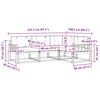 vidaXL Set vanjskih sofa s jastukom 4 pcs Prirodna i krem
