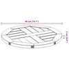 vidaXL Stolna ploča &Oslash; 40 x 2 cm okrugla od masivnog bagremovog drva