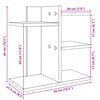 vidaXL Organizator za stol boja hrasta 42x21,5x42 cm konstruirano drvo