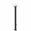 vidaXL Stupić s utičnicom 120 cm Crna IP44