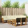 vidaXL Set vanjskih sofa s jastukom 9 pcs Prirodna i krem