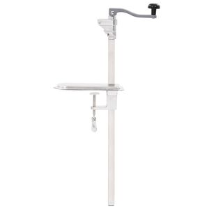 vidaXL Otvarač za limenke srebrni 70 cm aluminij i nehrđajući čelik
