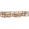 vidaXL Set vanjskih sofa 8 pcs Prirodna Čvrsto drvo akacije