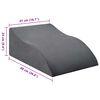 vidaXL Jastuk za nogu Siva 68 x 41 x 24 cm