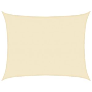 vidaXL Jedro za za&scaron;titu od sunca 160 g/m&sup2; krem 6 x 8 m HDPE
