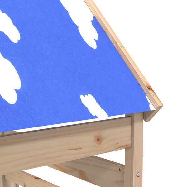 vidaXL Igraći Toranj Smeđa 52,5 x 85 x 265 cm Čvrsto borovo drvo