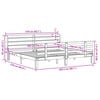 vidaXL Okvir kreveta s uzglavljem 200 x 200 cm od masivne borovine