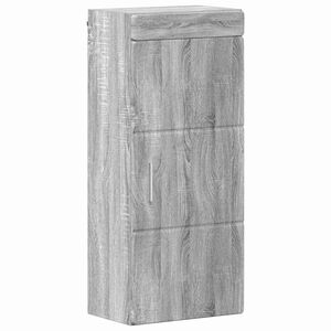 vidaXL Kupaonski zidni ormarić TULUM Siva Sonoma 37 x 24,5 x 86 cm