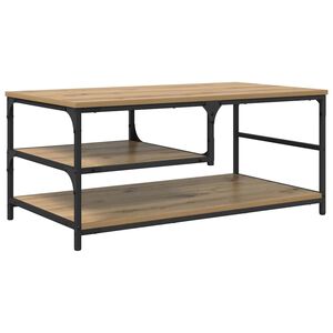 vidaXL Kava Stol Umjetnički hrast 90 x 49 x 40 cm Konstruirano drvo