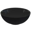 vidaXL Umivaonik sjajno crni &Oslash;28x10 cm keramički