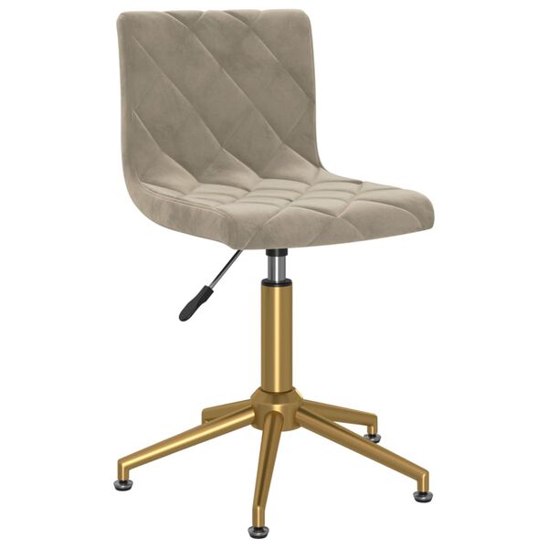 vidaXL Okretne blagovaonske stolice 2 kom svjetlosive bar&scaron;unaste