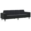 vidaXL Kauč za dnevni boravak Crna 250 x 77 x 76 cm