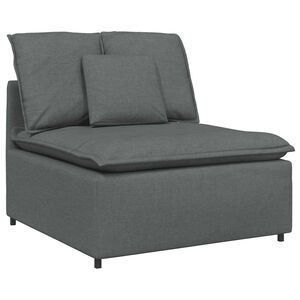 vidaXL Modularna sofa s jastucima tamno siva 100 cm