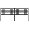 vidaXL Metalno uzglavlje crno 193 cm