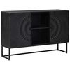 vidaXL Kreveta Crna 105 x 30 x 68 cm