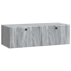 vidaXL TV ormar za zid 98 x 41 x 30 cm Siva Sonoma Konstruirano drvo