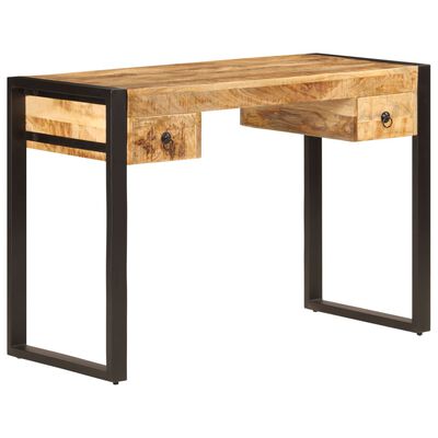 vidaXL Radni stol s 2 ladice od masivnog drva manga 110 x 50 x 77 cm