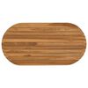 vidaXL Gornji dio stola 90 x 45 x 3,5 cm Ovalni Čvrsto teak drvo