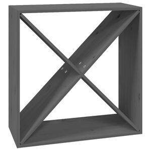 vidaXL Ormarić za vino sivi 62 x 25 x 62 cm od masivne borovine