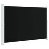 vidaXL Uvlačiva bočna tenda za terasu 200 x 314 cm crna