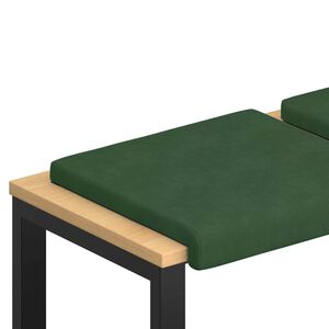 vidaXL Jastučić za klupu 2 kom. Kord Tamnozelena Dubina 35 cm
