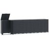 vidaXL Spremi&scaron;te za 6 kante za otpad antracit 414x79x117 cm čelično