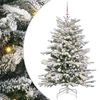 vidaXL Umjetno božićno drvce s nogom Bijelo 150 cm PE i PVC