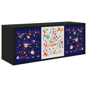 vidaXL TV ormar za montažu na zid MAINZ 102 x 33 x 40 cm Crni hrast