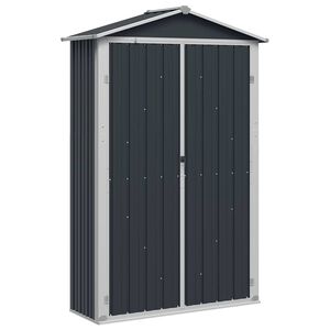 vidaXL Vrtno spremi&scaron;te antracit 116x45x175 cm od pocinčanog čelika